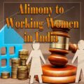 Alimony to working women in India