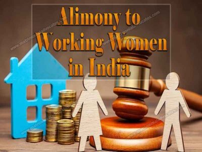 ALIMONY TO WORKING WOMEN IN INDIA