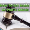 How to set aside Ex-parte order