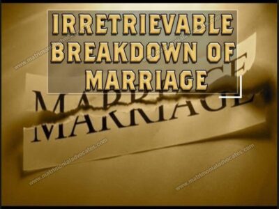 IRRETRIEVABLE BREAKDOWN OF MARRIAGE