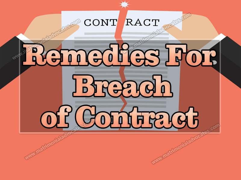 Remedies For Breach Of Contract