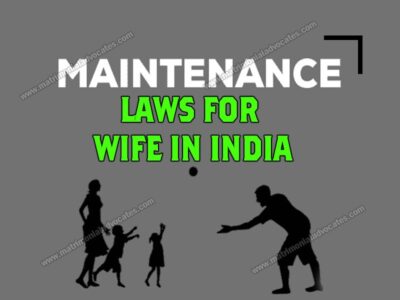 Maintenance Laws for Wife in India