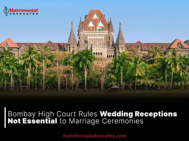 Bombay High Court Rules Wedding Receptions Not Essential to Marriage ...