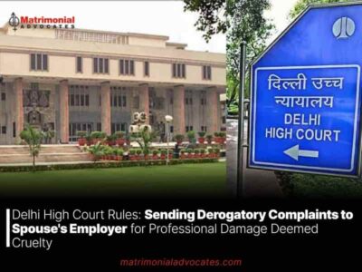 Delhi High Court Rules: Sending Derogatory Complaints to Spouse’s Employer for Professional Damage Deemed Cruelty