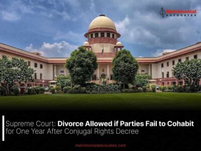 Supreme Court: Divorce Allowed if Parties Fail to Cohabit for One Year After Conjugal Rights Decree