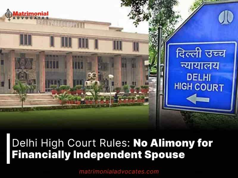 No Alimony for Financially Independent Spouse