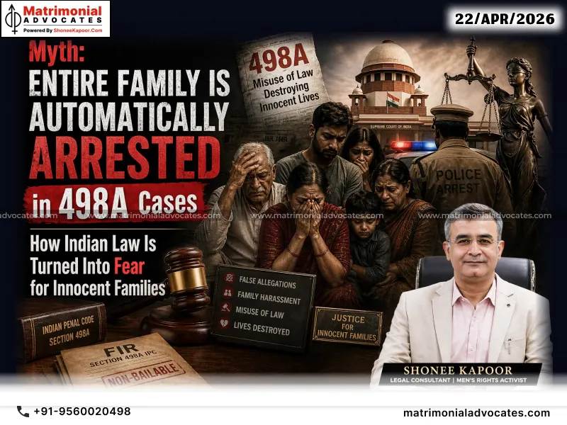 Myth: Entire Family Is Automatically Arrested in 498A Cases