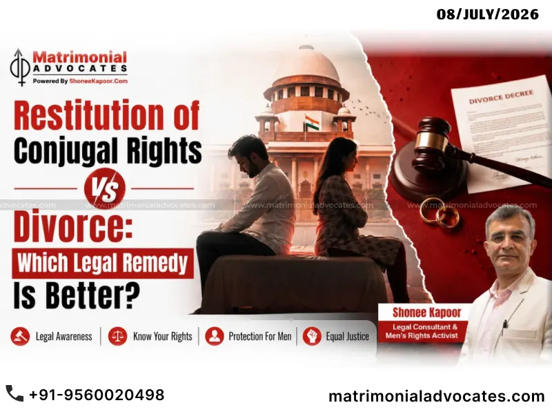 Restitution Of Conjugal Rights Vs Divorce Legal Guide