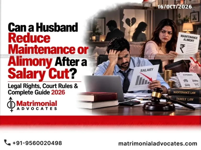 Can a Husband Reduce Maintenance After a Salary Cut 2026 Guide