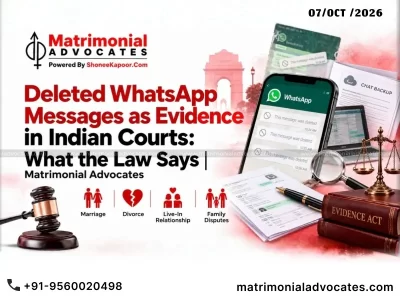 Deleted WhatsApp Messages as Evidence in Indian Courts: What the Law Says | Matrimonial Advocates